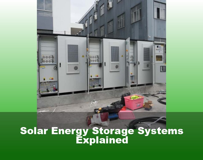 Solar Energy Storage Systems Explained